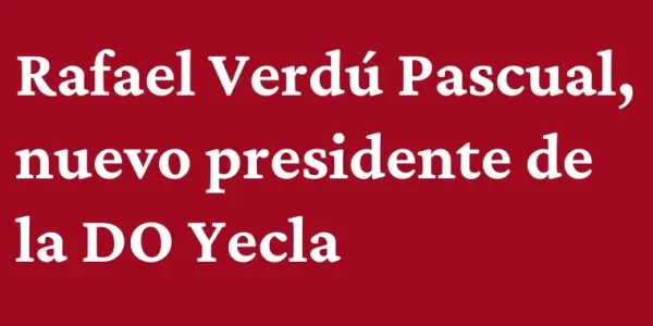 El economista Rafael Verdú Pascual es elegido nuevo presidente de la DO Yecla